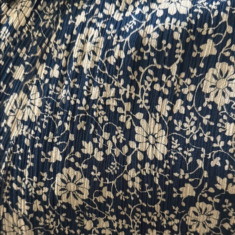 Sezane-Navy Floral Wrap Dress - Picture 6 of 9